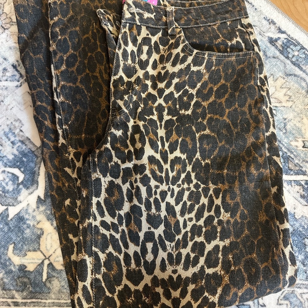 Leopard Print Jeans